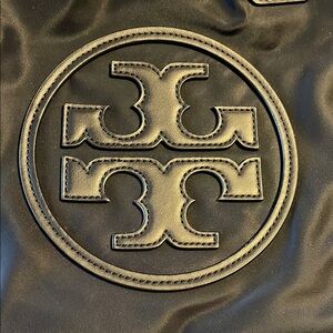 Tory Burch Black Embossed Tote